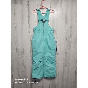 Icebuurg Girls Small (4/5) Mint Green Snowsuit Bibs